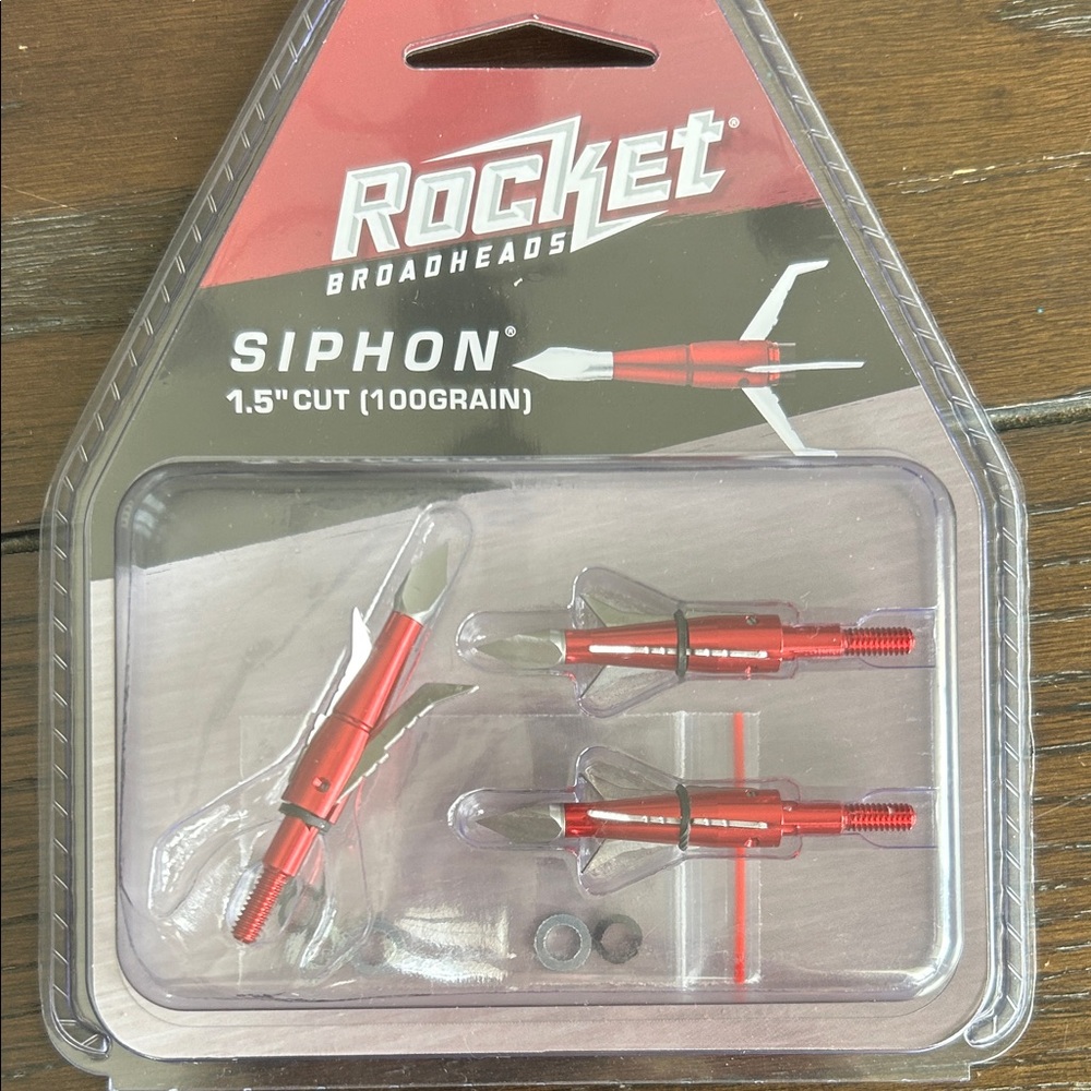 Siphon 1.5" Cut (100 Grain) Red Broadhead Inserts